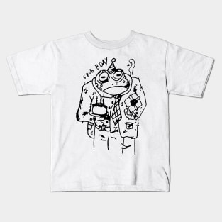 Depressed Frog Birthday Sketch Kids T-Shirt